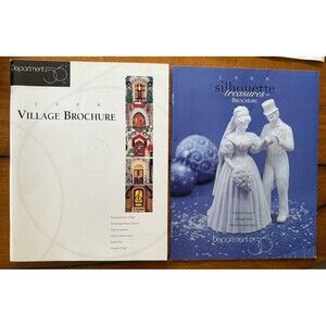 2 Department 56 1999 Village Brochure & Silhouette Treasures Brochure Catalogs